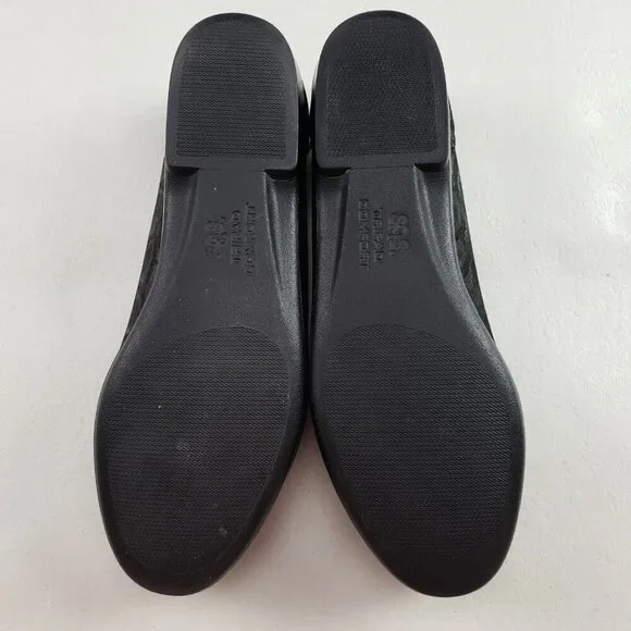 SAS Simplify Embossed Snake Loafer Womens 7.5 Black Leather Slip On Flat Shoe - Picture 10 of 11